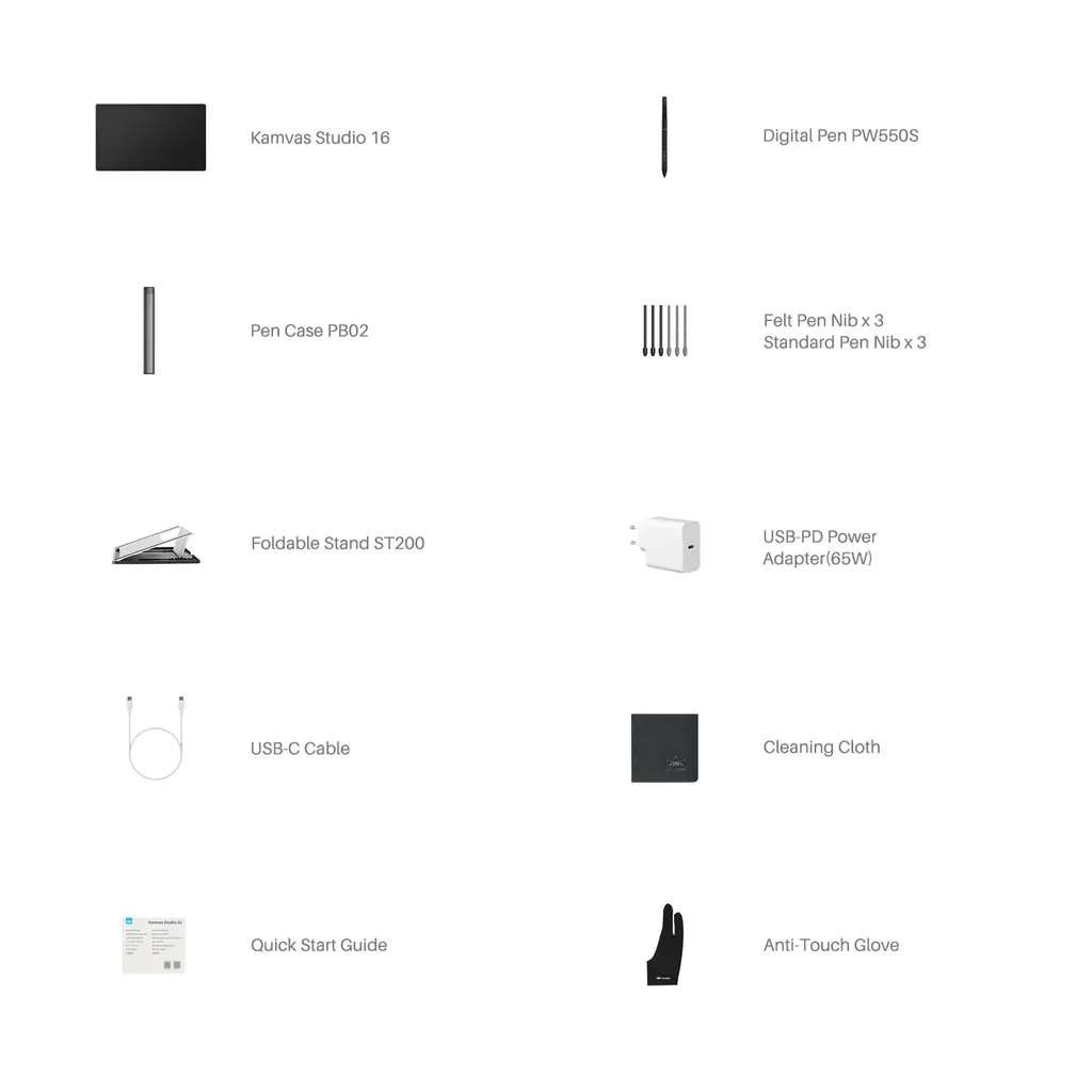 Kamvas Studio 16 - in the box
